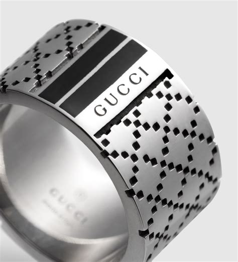 gucci mems ring|pre own gucci men ring.